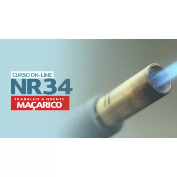 NR 34 -TRABALHO À QUENTE-MAÇARICO O8 HORAS ONLINE(8H.EAD) / SOLDAONLINE(8HEAD)